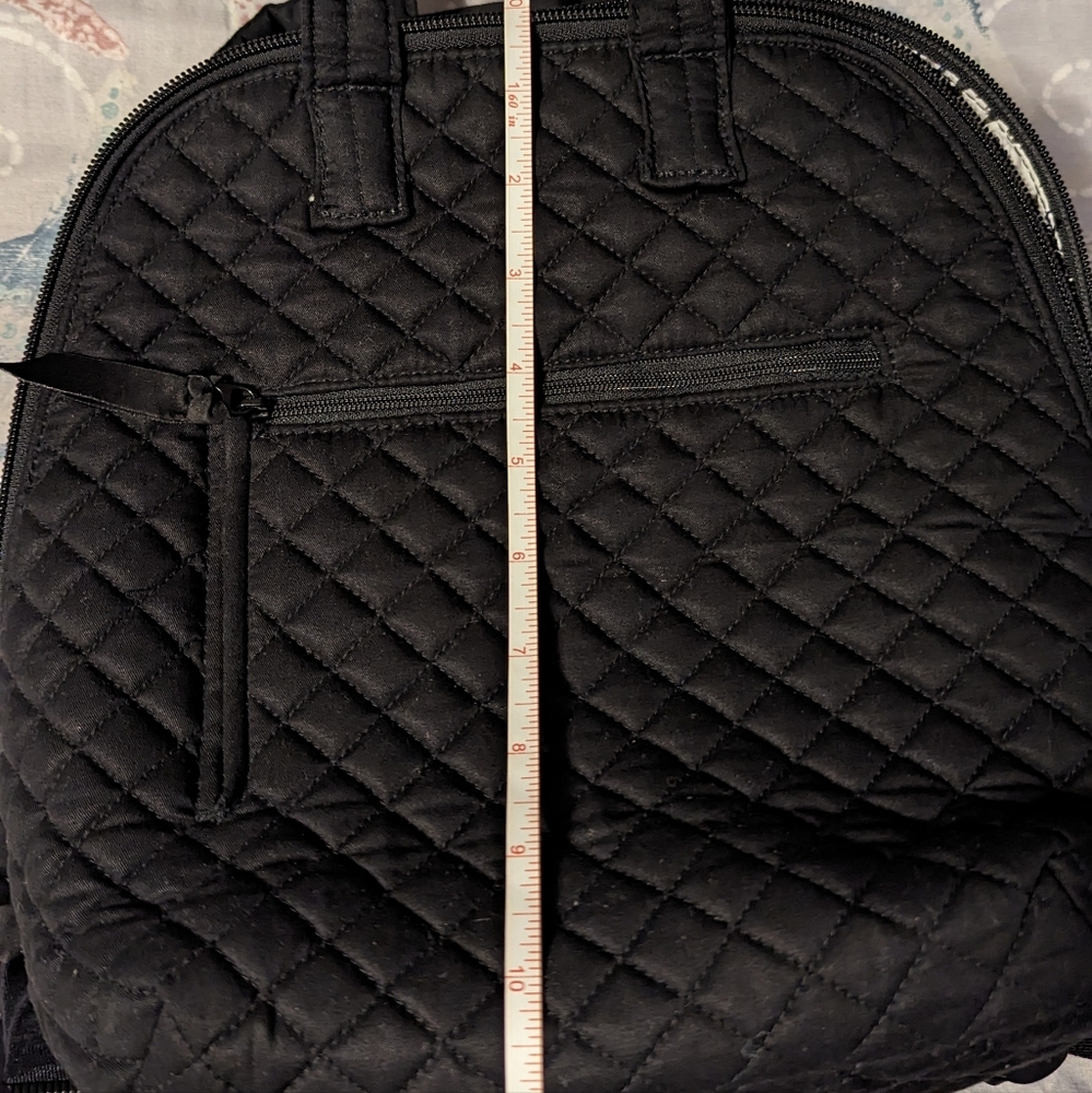 Vera Bradley Black Mini Backpack
